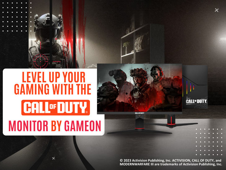 Level Up Your Gaming with the Call of Duty COD27FHD180IPS Licensed Monitor by GAMEON