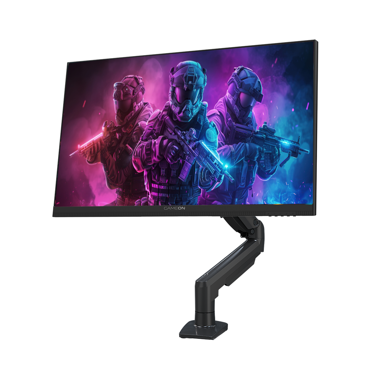 GAMEON GOM24FHD190IPS Midnight Pro X Series 24" FHD, 190Hz, MPRT 0.5ms, Fast IPS Gaming Monitor (Support PS5) with Stand - Black