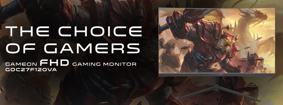 GAMEON GOC27F120VA CURVED 27″ FHD, 120HZ, MPRT 1MS, HDMI 2.1, VA PANEL ...