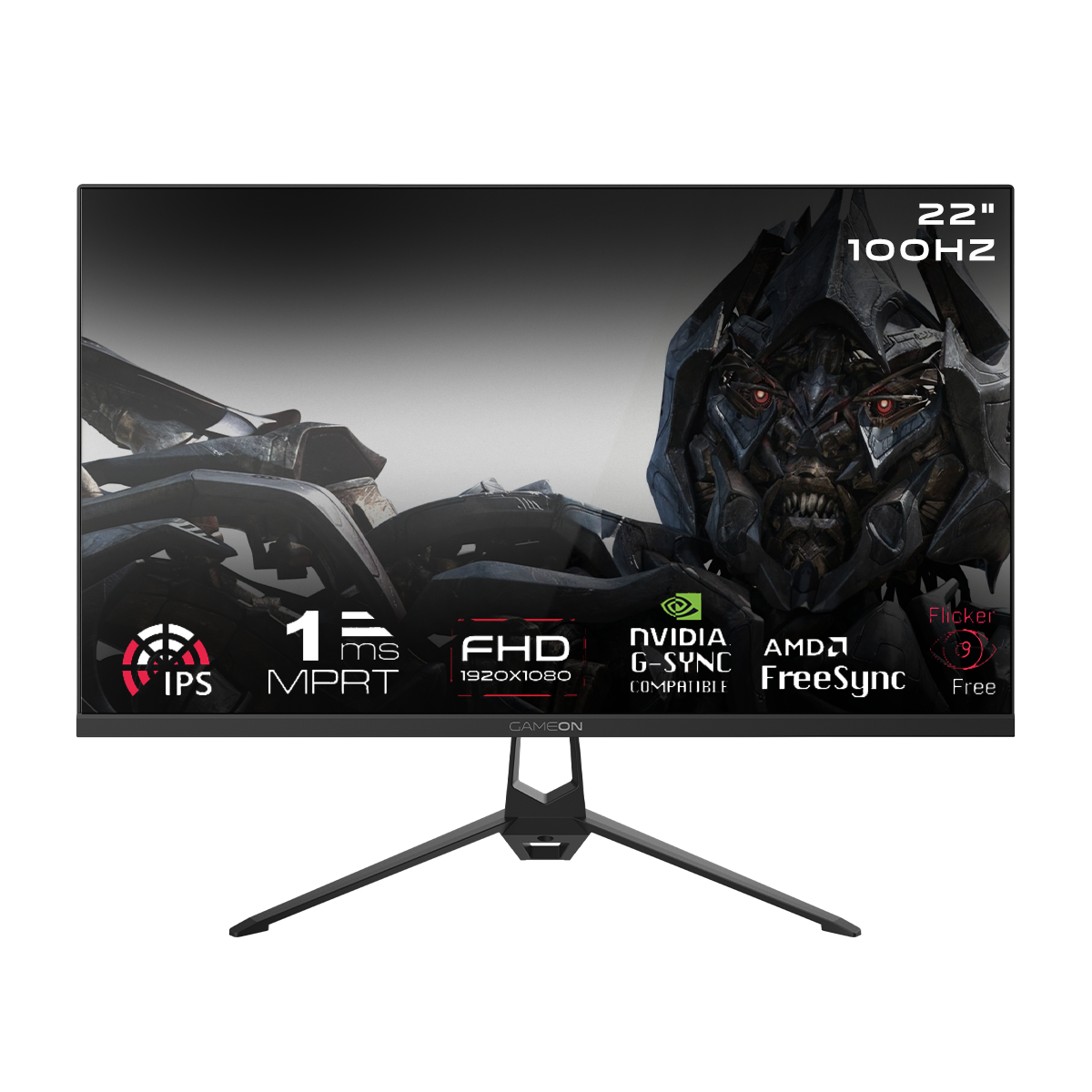GAMEON GOES22FHD100IPS Essential Series 22" FHD, 100Hz, MPRT 1ms, HDMI 2.1, IPS Gaming Monitor - Black