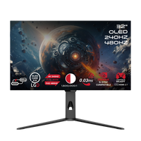 GAMEON GO32OLED4K Signature X Series 32" Dual Switch OLED 4K UHD 240Hz/FHD 480Hz, 0.3ms, HDMI 2.1, IPS Gaming Monitor (Supports PS5) - Black