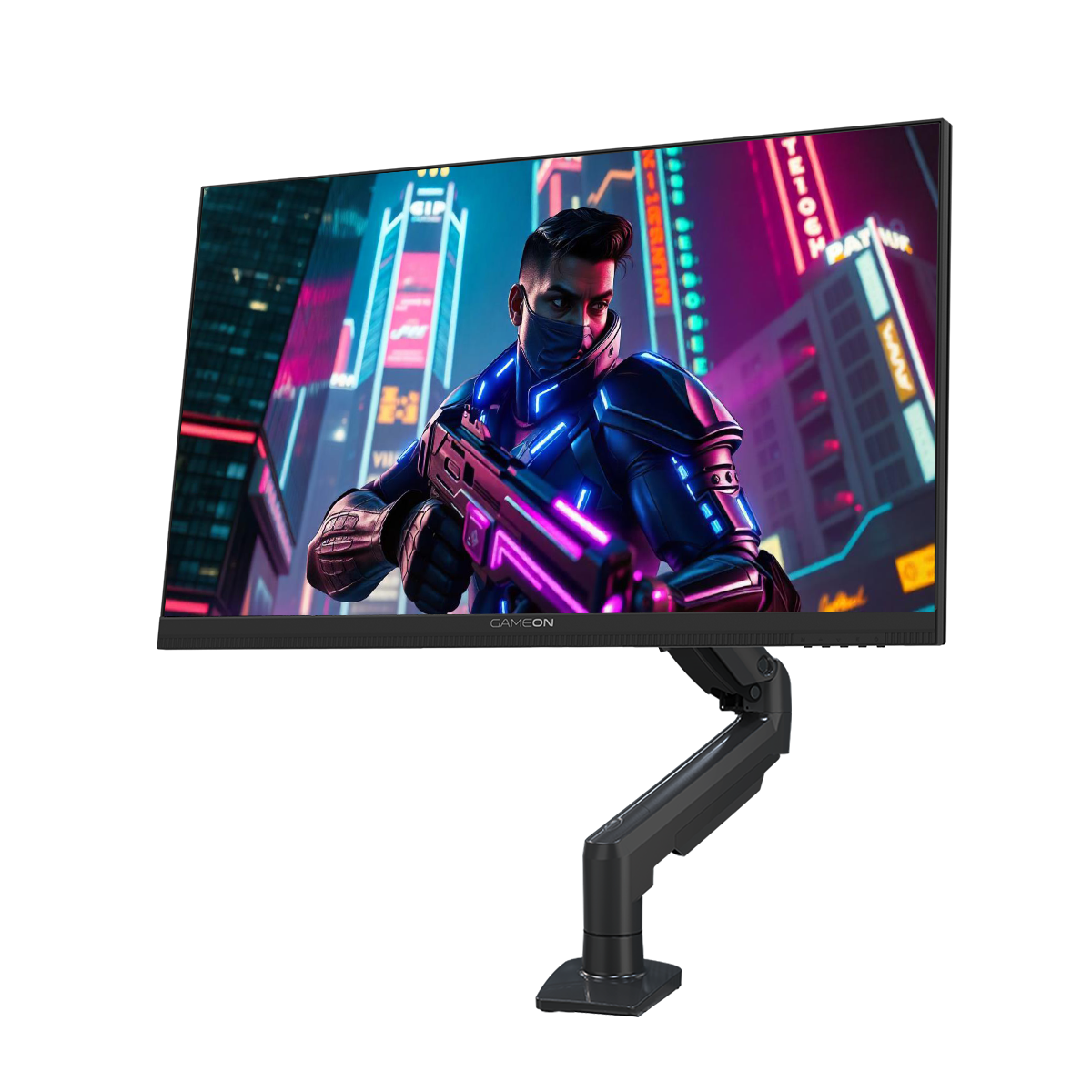 GAMEON GOM27FHD190IPS Midnight Pro X Series 27" FHD, 190Hz, MPRT 0.5ms, Fast IPS Gaming Monitor (Support PS5) with Stand - Black