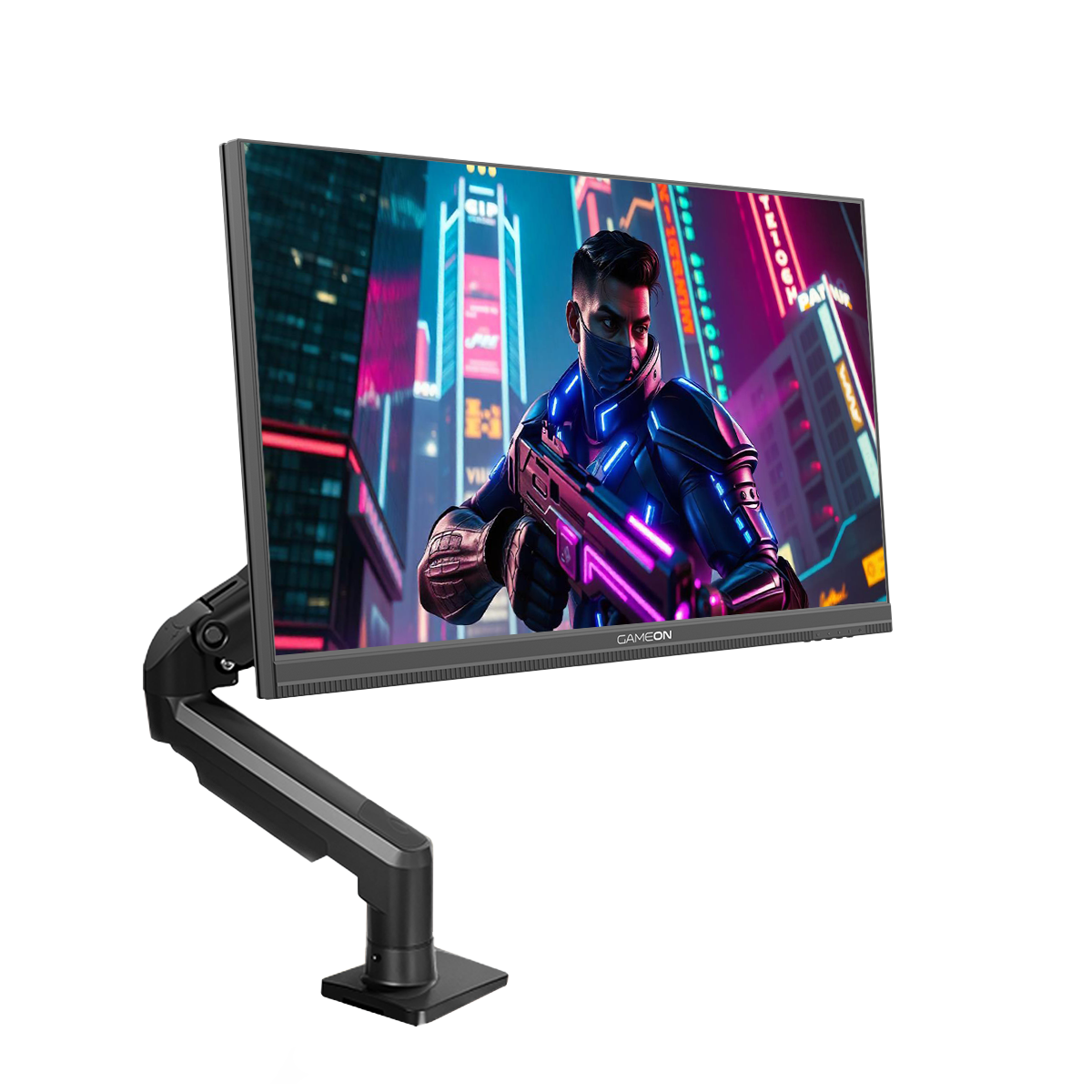 GAMEON GOM27FHD190IPS Midnight Pro X Series 27" FHD, 190Hz, MPRT 0.5ms, Fast IPS Gaming Monitor (Support PS5) with Stand - Black