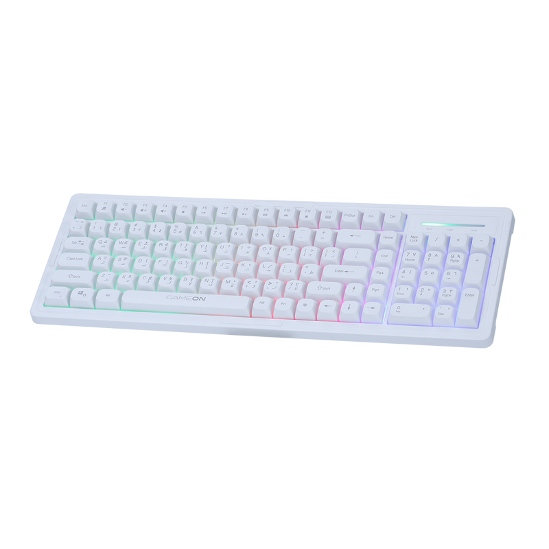 GAMEON GO-CYPHERW-XL-W All-In-One Gaming Bundle (Keyboard, Headset, Mouse & Mousepad)