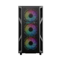 GAMEON Trident IV Series Mid Tower Gaming Case - Black