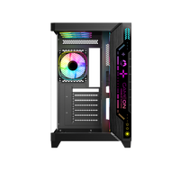 GAMEON Pulse Midnight Series ARGB Mid Tower Gaming Case - Black