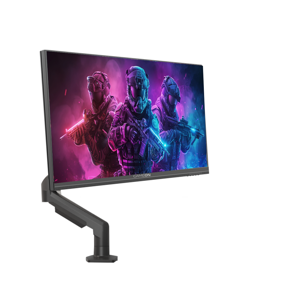 GAMEON GOM24FHD190IPS Midnight Pro X Series 24" FHD, 190Hz, MPRT 0.5ms, Fast IPS Gaming Monitor (Support PS5) with Stand - Black