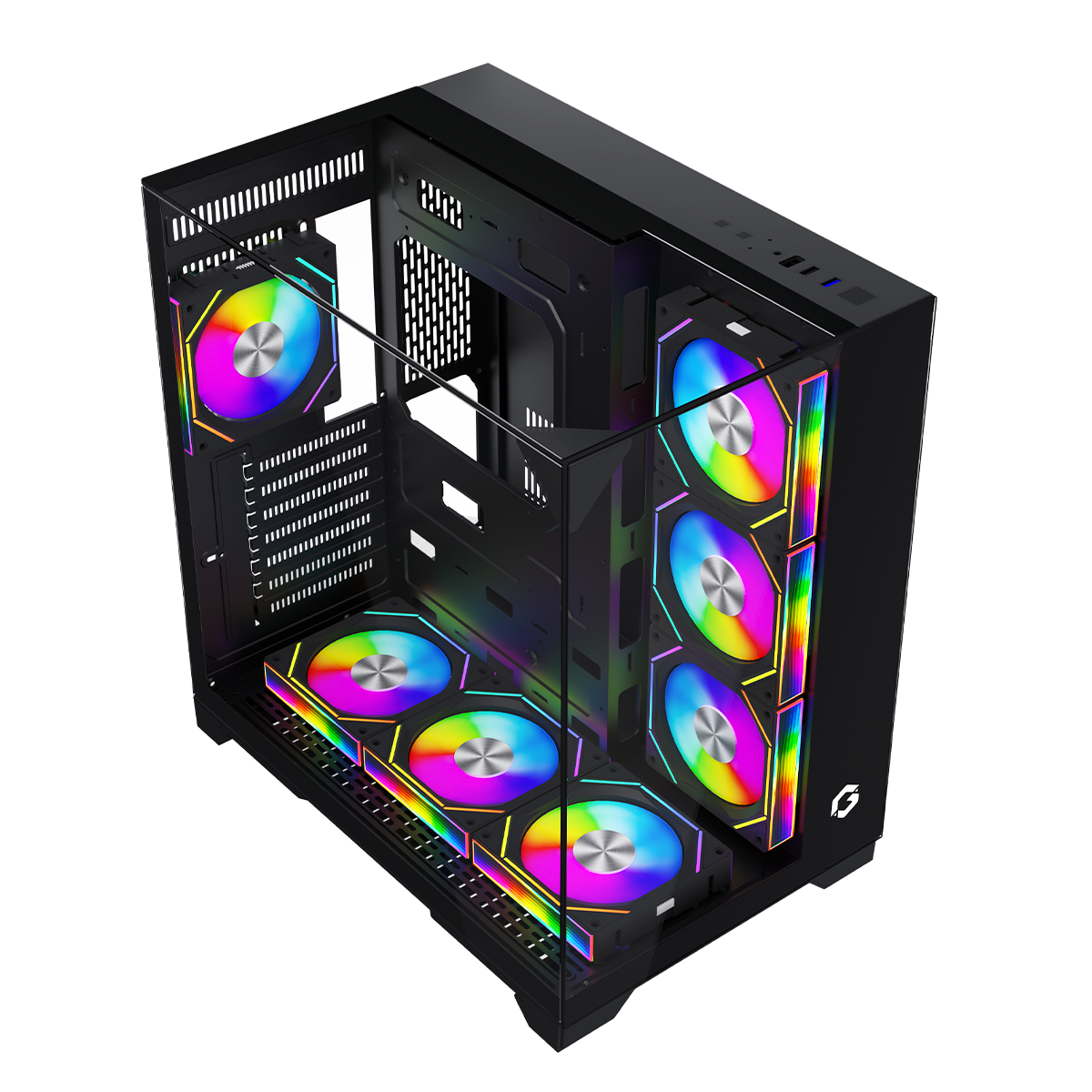 GAMEON Valkyrie I Series Mid Tower Gaming Case - Black