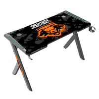 Call Of Duty HAWSKBILL (COD) BLKOPS6- RGB Flowing Light Gaming Desk With Full Table Mouse pad, Headphone Hook, Cup Holder