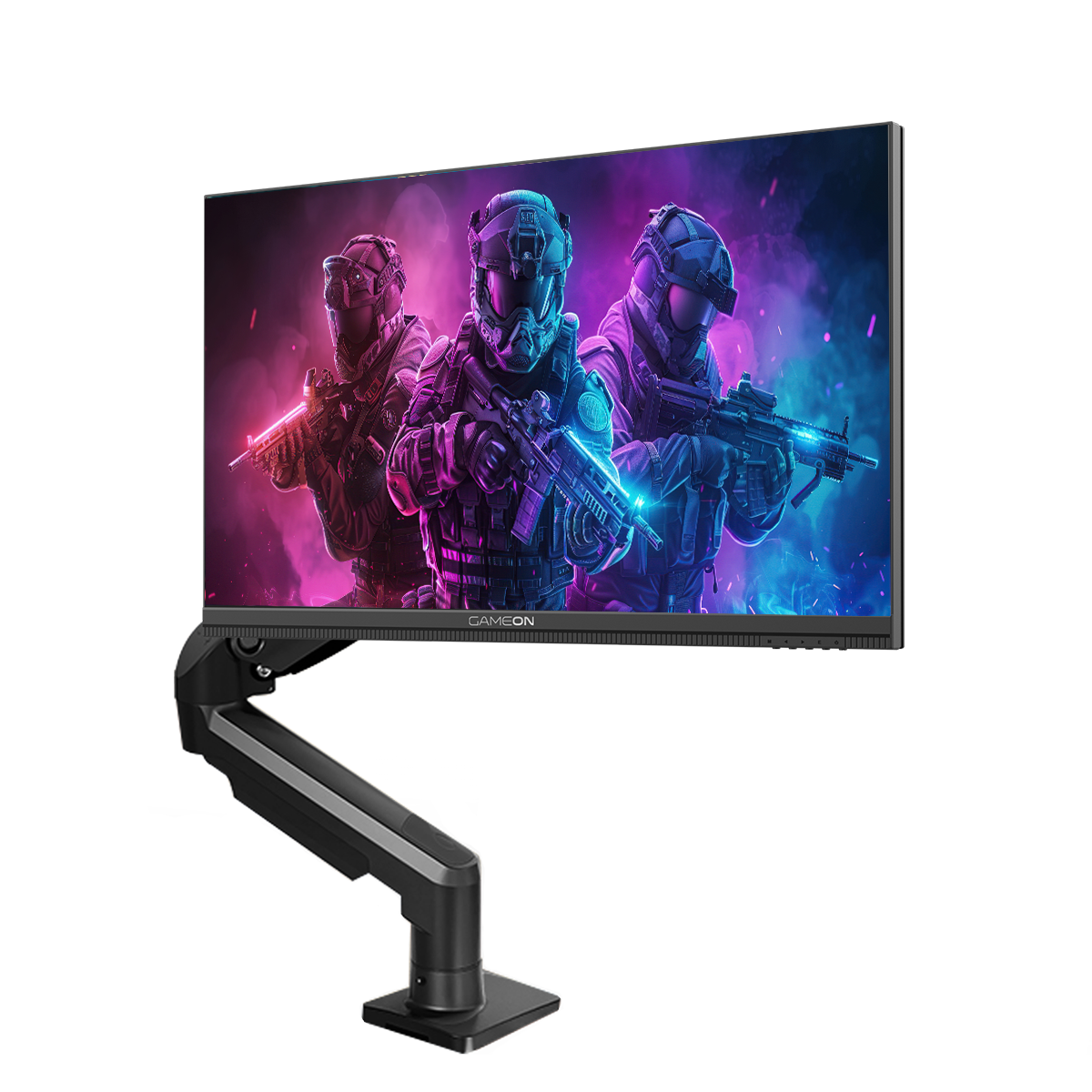 GAMEON GOM24FHD190IPS Midnight Pro X Series 24" FHD, 190Hz, MPRT 0.5ms, Fast IPS Gaming Monitor (Support PS5) with Stand - Black