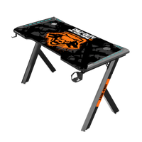 Call Of Duty HAWSKBILL (COD) BLKOPS6- RGB Flowing Light Gaming Desk With Full Table Mouse pad, Headphone Hook, Cup Holder