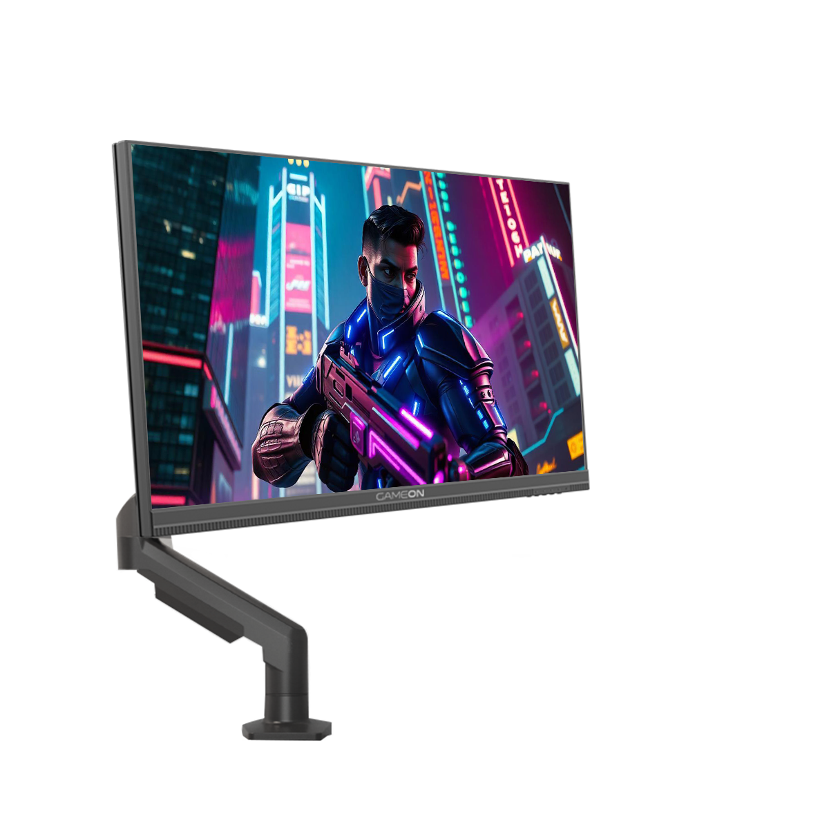 GAMEON GOM27FHD190IPS Midnight Pro X Series 27" FHD, 190Hz, MPRT 0.5ms, Fast IPS Gaming Monitor (Support PS5) with Stand - Black