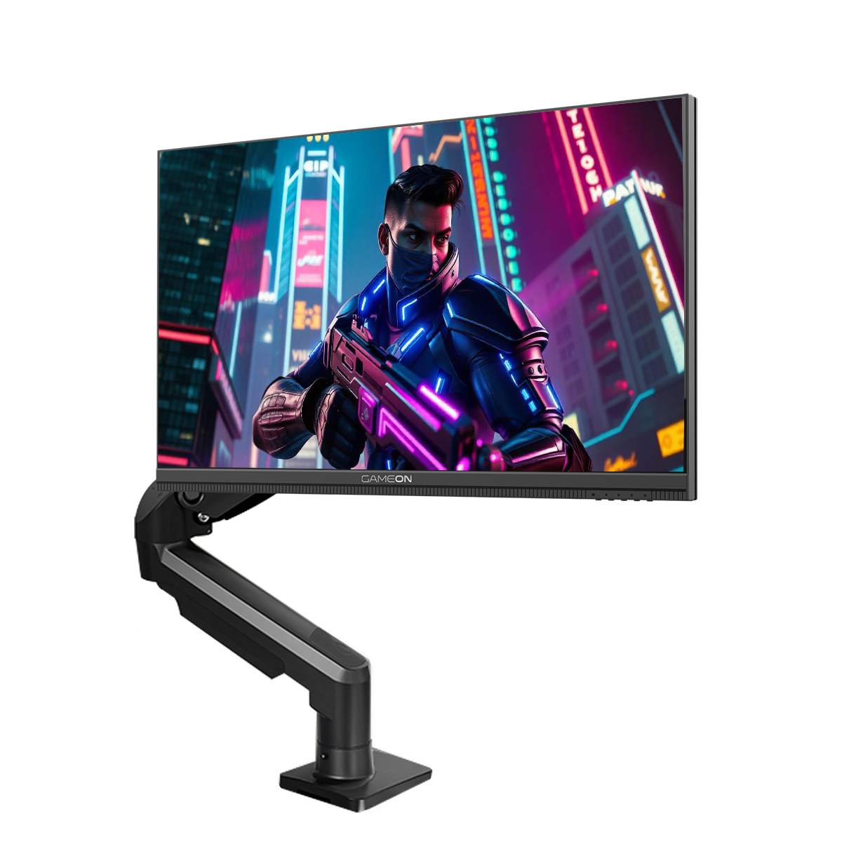 GAMEON GOM27FHD190IPS Midnight Pro X Series 27" FHD, 190Hz, MPRT 0.5ms, Fast IPS Gaming Monitor (Support PS5) with Stand - Black