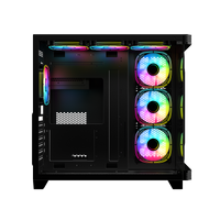 GAMEON Pulse Midnight Series ARGB Mid Tower Gaming Case - Black