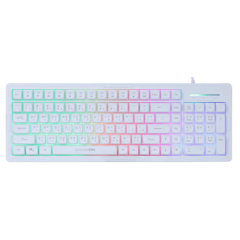 GAMEON GO-CYPHERW-XL-W All-In-One Gaming Bundle (Keyboard, Headset, Mouse & Mousepad)