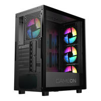 GAMEON Trident IV Series Mid Tower Gaming Case - Black
