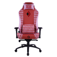 GAMEON x DC Licensed Gaming Chair With Adjustable 4D Armrest & Metal Base - Harley Quinn