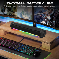 GAMEON Sonicstorm X Wireless RGB Gaming Soundbar - Black