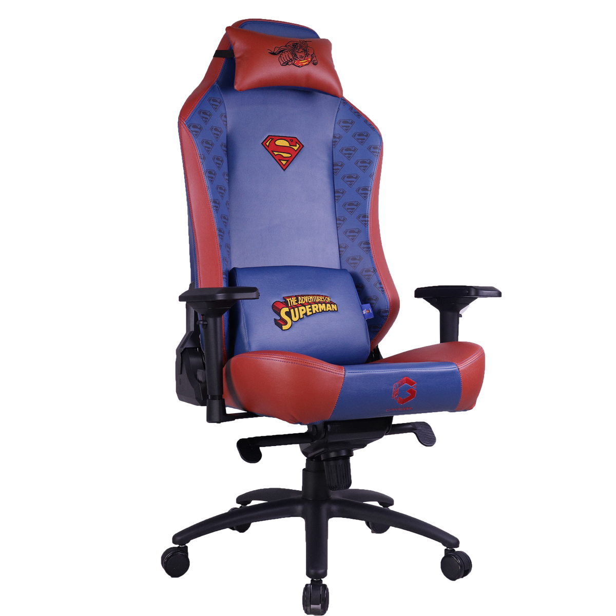 GAMEON x DC Licensed Gaming Chair With Adjustable 4D Armrest & Metal Base - Superman