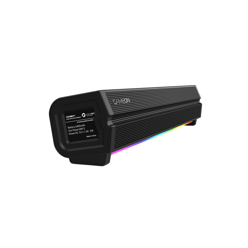 GAMEON Sonicstorm X Wireless RGB Gaming Soundbar - Black