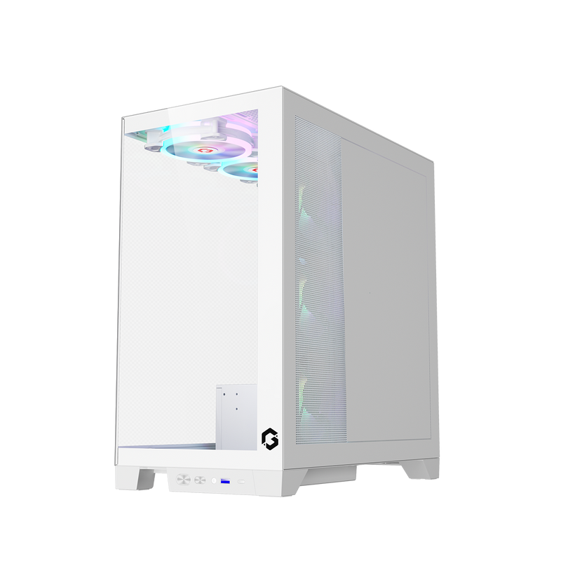 GAMEON Emperor Arctic IV Series Mid Tower Gaming Case - White