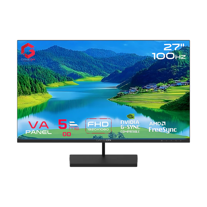 GAMEON GB27F100 Basic Series 27" FHD, 100Hz, 5ms, VA Panel Gaming Monitor - Black