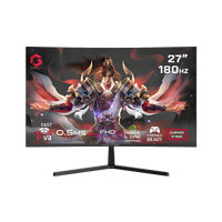 جيم أون, شاشة الألعاب فئة برو بحجم 27 بوصة, 180هرتز, زمن الاستجابه 0.5, اتش دي ام اي 2.1 تدعم سوني 5 - أسود