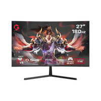 GAMEON GC27F180VA Pro Series 27" FHD, 180Hz, MPRT 0.5ms, HDMI 2.1, Fast VA Panel Curved Gaming Monitor 1500R 16:9 (Supports PS5) - Black