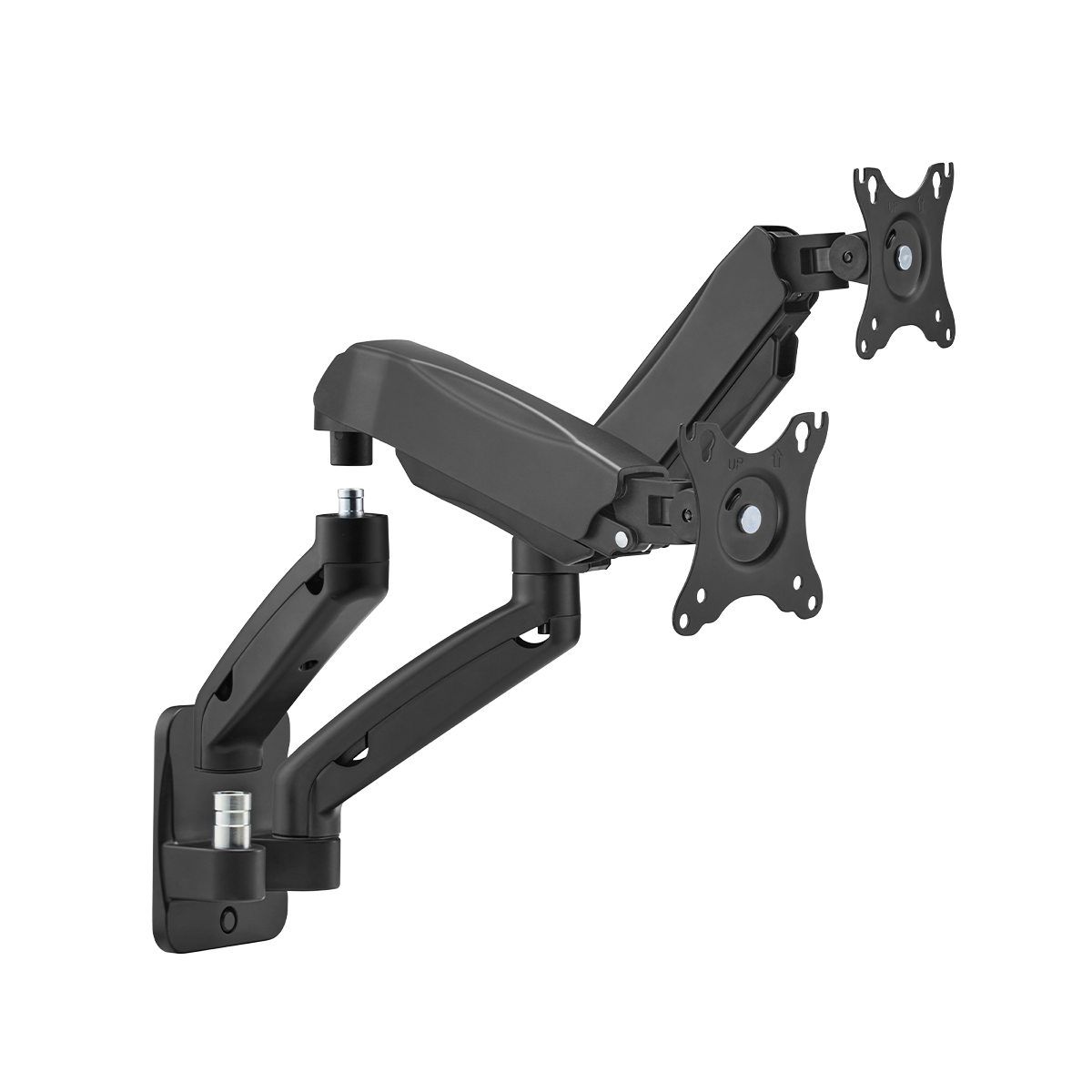 GAMEON GO-5008 Economy Spring-Assisted Wall Mounted Dual Monitor Arm For Gaming And Office Use, 17" - 32", Each Arm Up To 9 KG