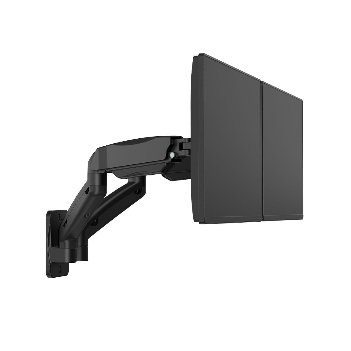 GAMEON GO-5008 Economy Spring-Assisted Wall Mounted Dual Monitor Arm For Gaming And Office Use, 17" - 32", Each Arm Up To 9 KG