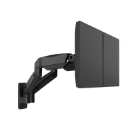 GAMEON GO-5008 Economy Spring-Assisted Wall Mounted Dual Monitor Arm For Gaming And Office Use, 17" - 32", Each Arm Up To 9 KG