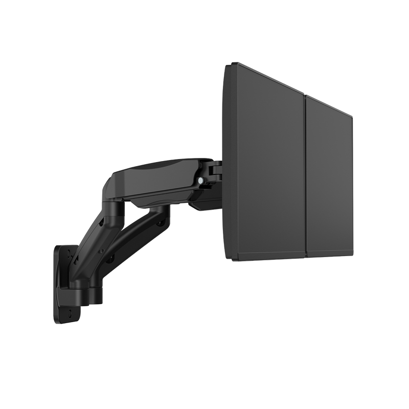 GAMEON GO-5008 Economy Spring-Assisted Wall Mounted Dual Monitor Arm For Gaming And Office Use, 17" - 32", Each Arm Up To 9 KG