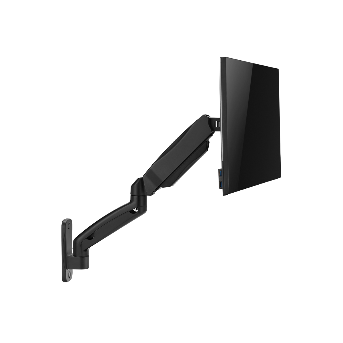 GAMEON GO-5015 Economy Spring-Assisted Wall Mounted Single Monitor Arm For Gaming And Office Use, 17" - 32", Arm Up To 9 KG