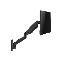 GAMEON GO-5015 Economy Spring-Assisted Wall Mounted Single Monitor Arm For Gaming And Office Use, 17" - 32", Arm Up To 9 KG