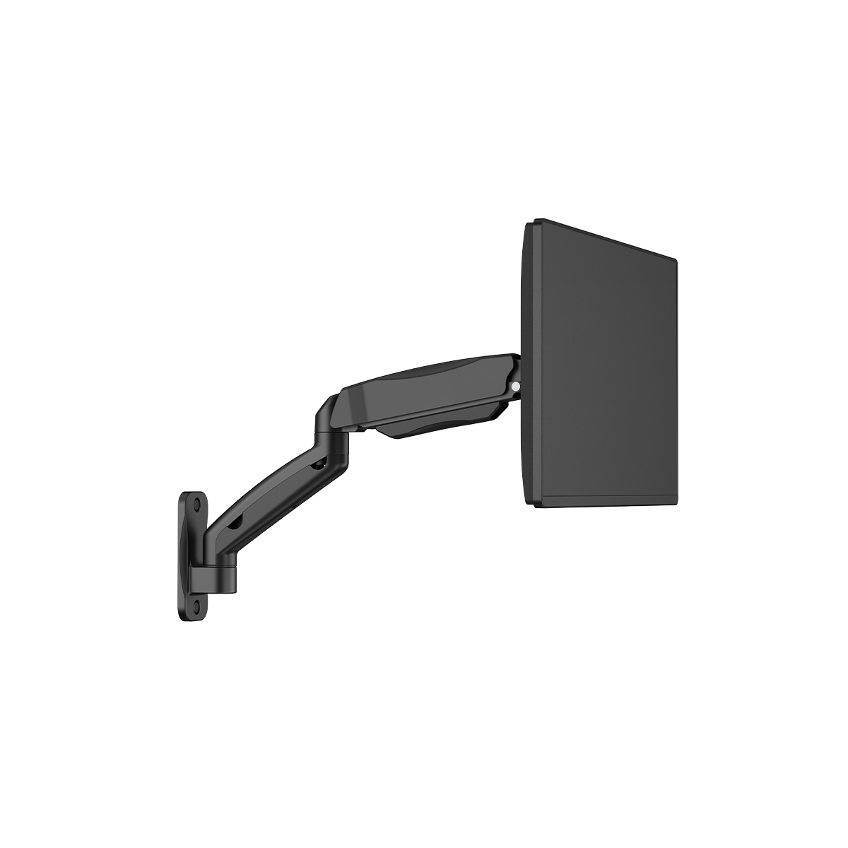 GAMEON GO-5015 Economy Spring-Assisted Wall Mounted Single Monitor Arm For Gaming And Office Use, 17" - 32", Arm Up To 9 KG