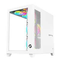 GAMEON Emperor Artic Series Mid Tower Gaming Case - White