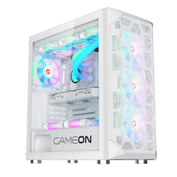 GAMEON Emperor Arctic I Series Mid Tower Gaming Case - White