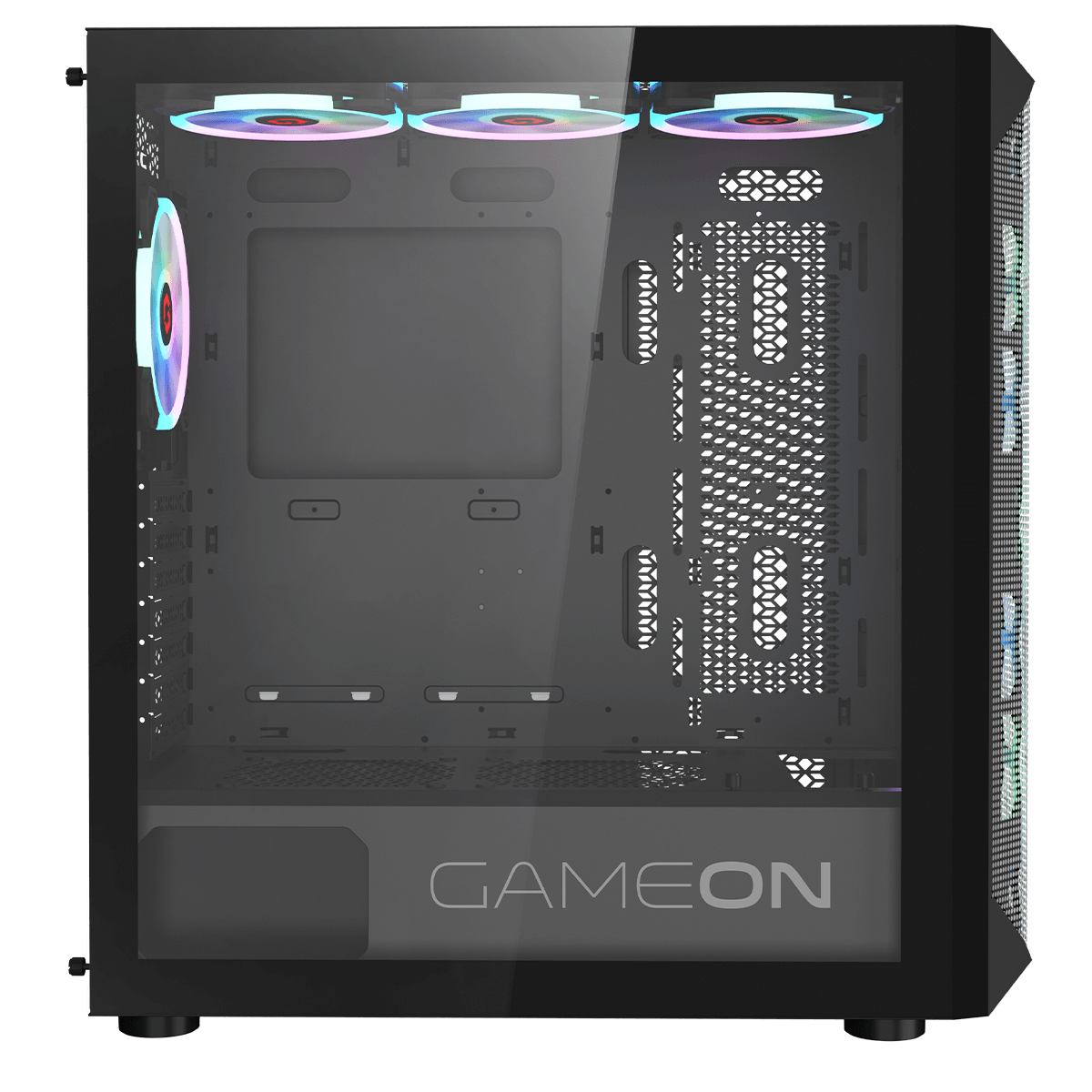 GAMEON Emperor Midnight I Series Mid Tower Gaming Case - Black