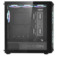 GAMEON Emperor Midnight I Series Mid Tower Gaming Case - Black