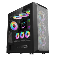 GAMEON Emperor Midnight I Series Mid Tower Gaming Case - Black