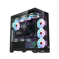 GAMEON Emperor Midnight IV Series Mid Tower Gaming Case - Black