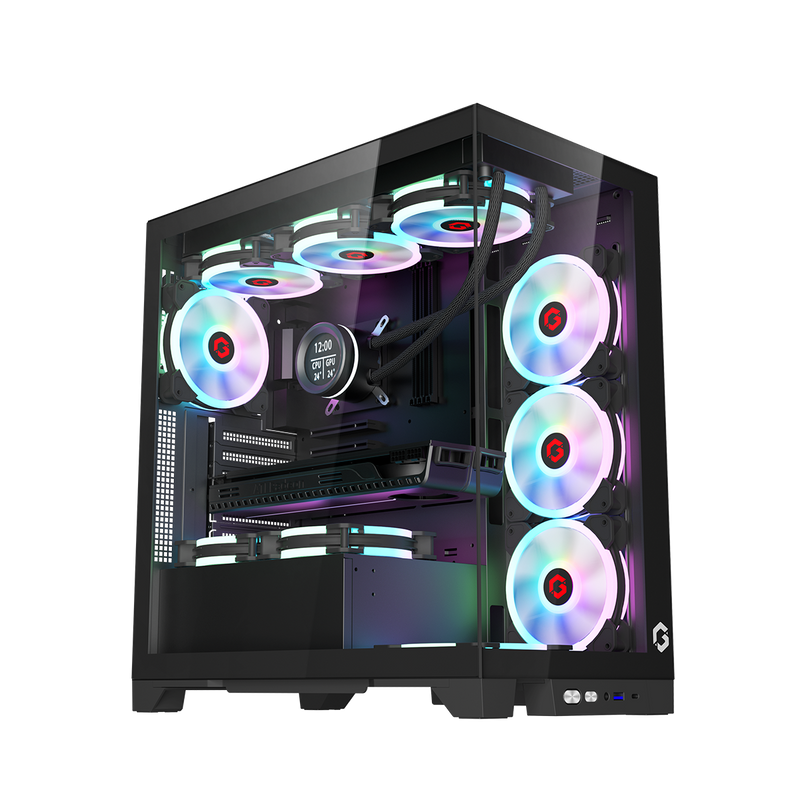 GAMEON Emperor Midnight IV Series Mid Tower Gaming Case - Black