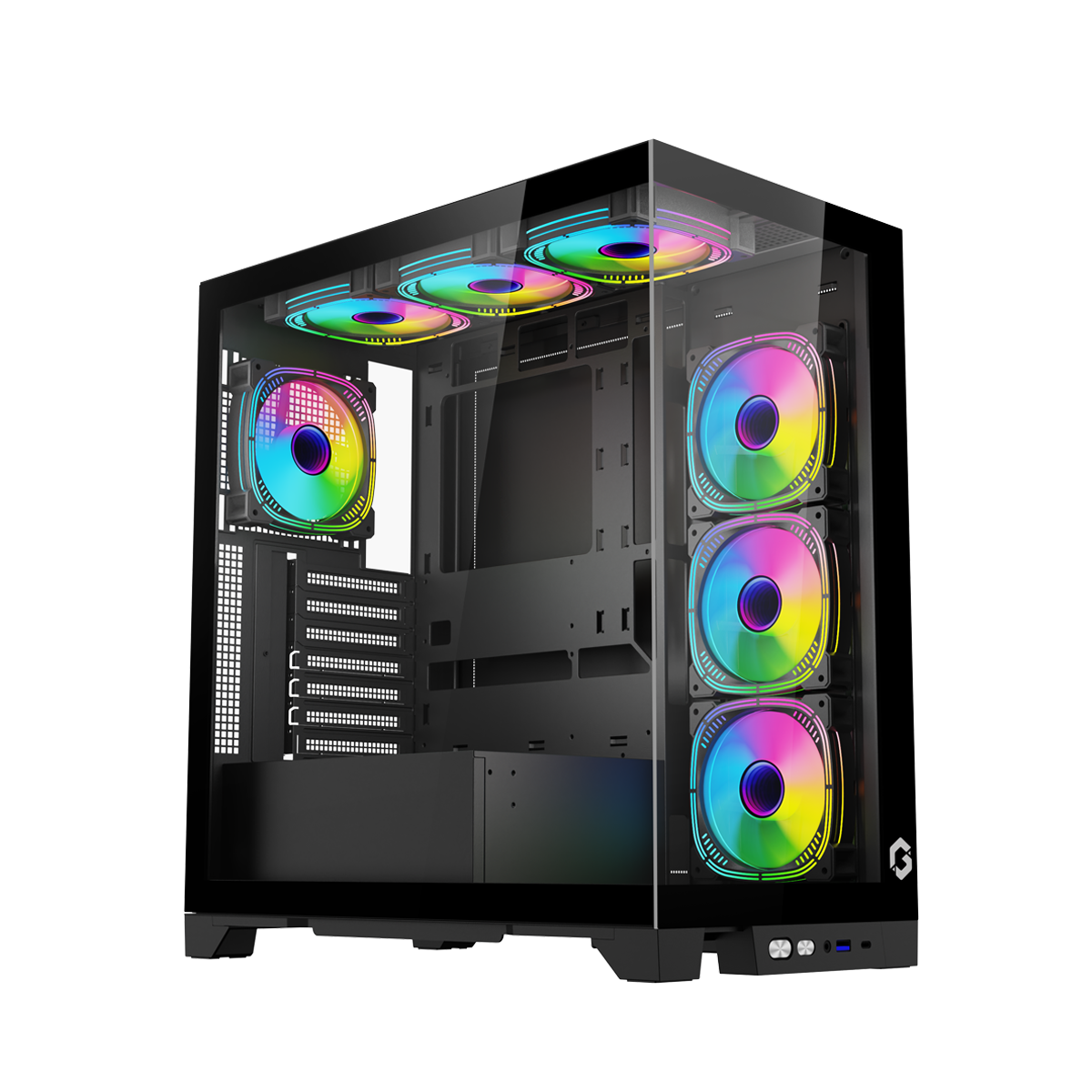 GAMEON Emperor Midnight IV Series Mid Tower Gaming Case - Black