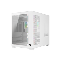 GAMEON Emperor Arctic VX Series Mid Tower Gaming Case - White