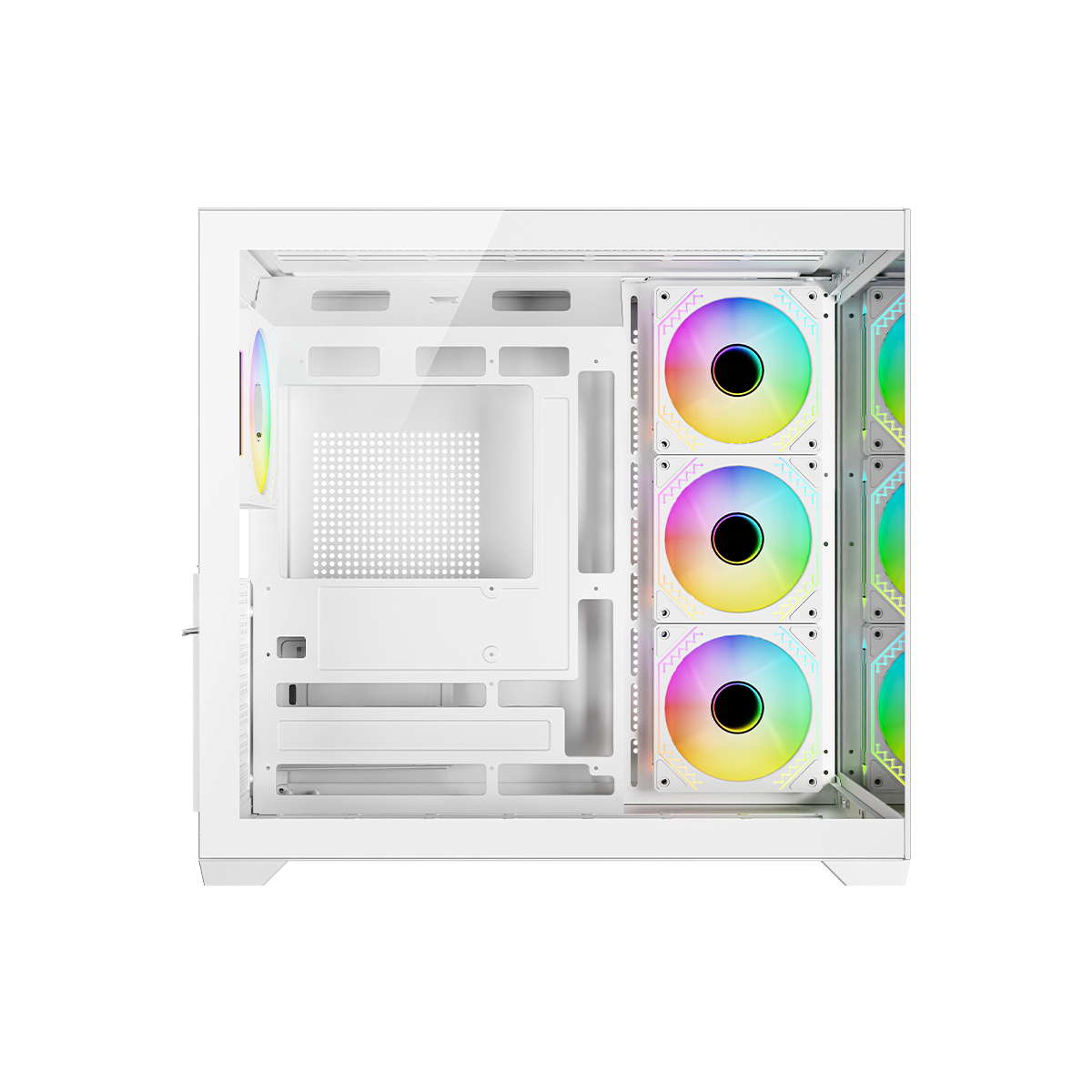 GAMEON Emperor Arctic VX Series Mid Tower Gaming Case - White