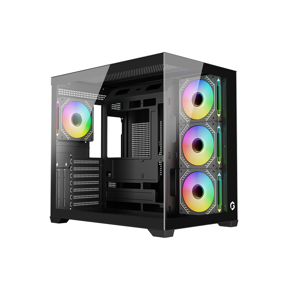 GAMEON Emperor Midnight VX Series Mid Tower Gaming Case - Black