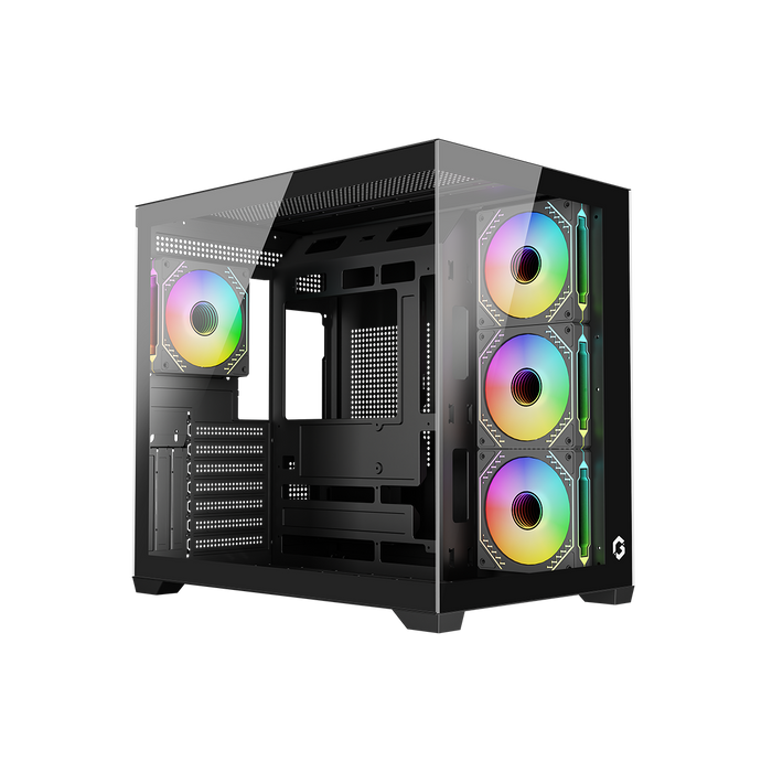GAMEON Emperor Midnight VX Series Mid Tower Gaming Case - Black