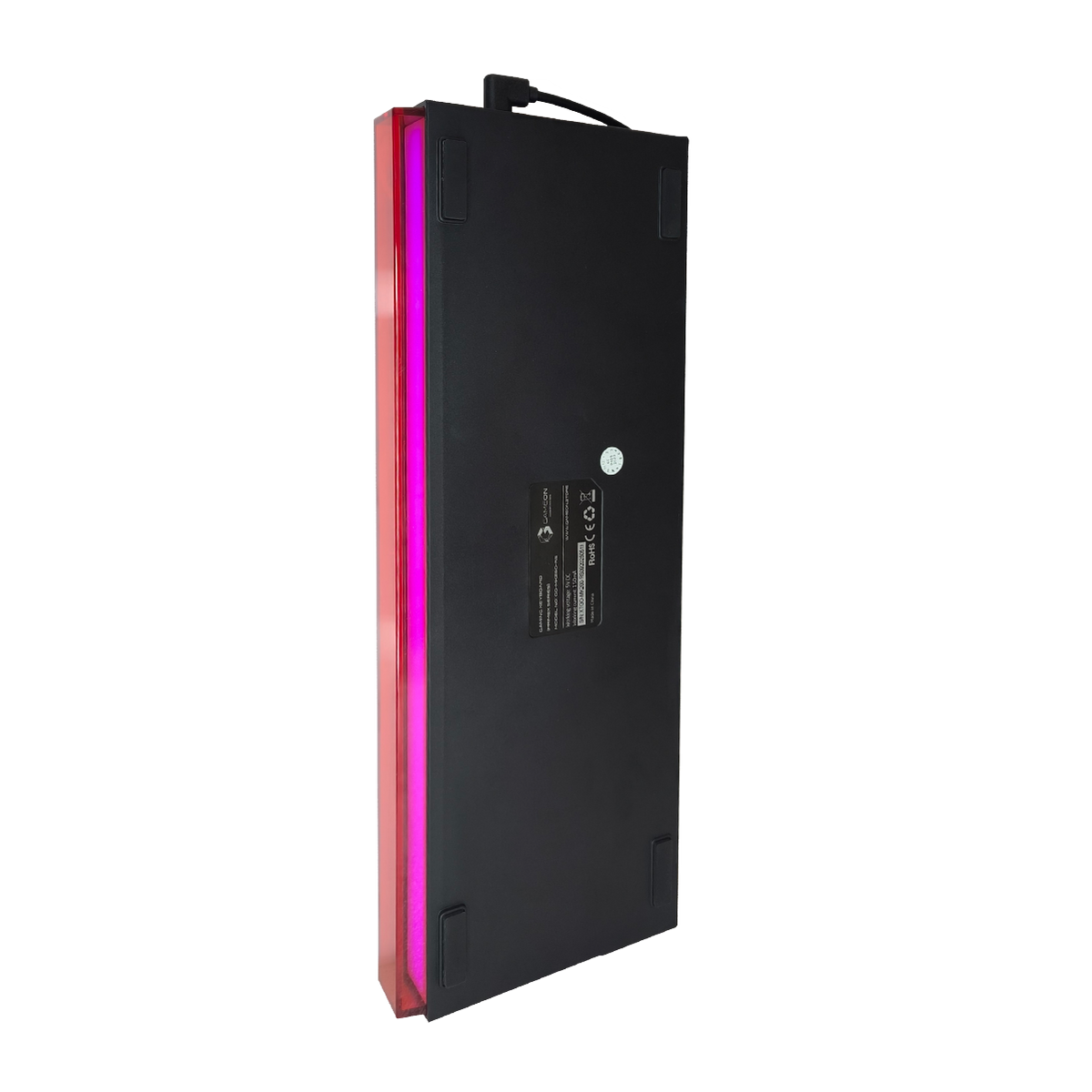 GAMEON PRIMEX Series GO-MK260-RS 60% RGB Mechanical Wired Gaming Keyboard with Customization Software, Red Switch - English/Arabic