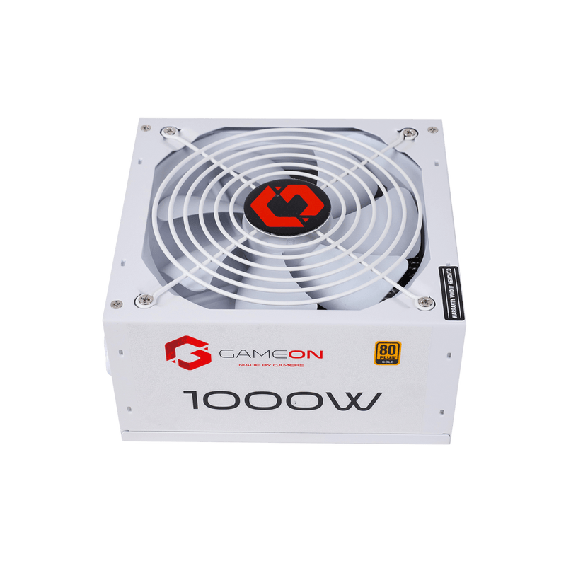 GAMEON - SPY2 ATX 1000 WATTS 80 PLUS Gold Value Gaming Power Supply - White