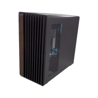 GAMEON TIMBER Midnight Series ARGB + PWM Mid Tower Gaming Case - Wood/Black